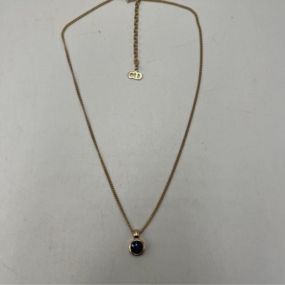 Authentic Christian Dior w/ COA Chain with Pendant - Picture 5 of 13